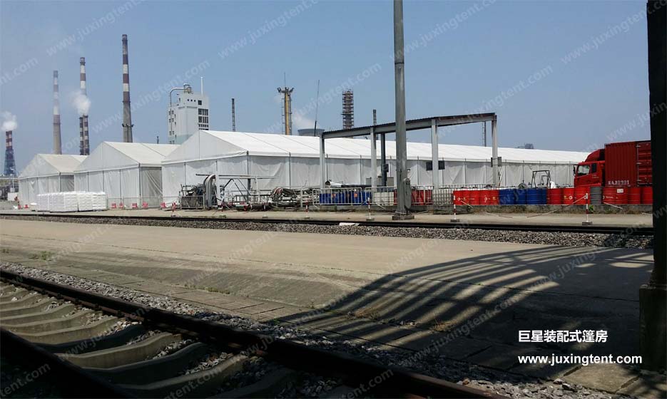 工业仓储篷房南京扬子石化巴斯夫公司12000平米